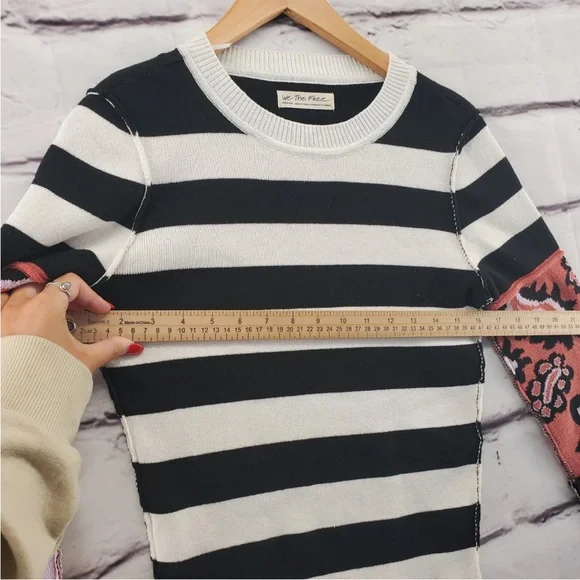 We the free people vintage cuffs rush sweater top size medium - Picture 6 of 10